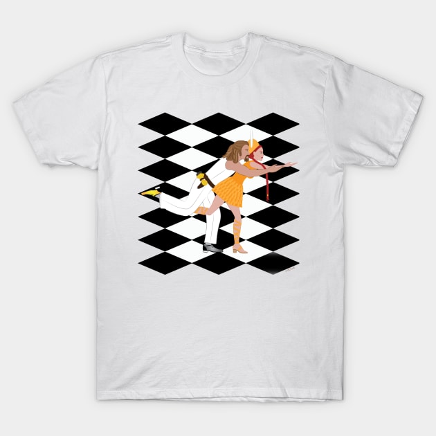 The Dude and Maude - The Dream Sequence.- The Big Lebowski T-Shirt by DQDesigns By Chele